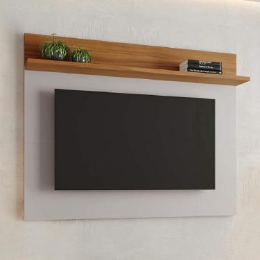 Imagem de Painel Para TV Smart até 50 Polegadas nt 1185 Notável Off White / Freijó Trend 1,35m