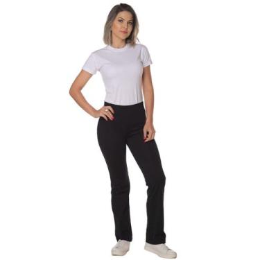 Imagem de Calça bailarina em suplex cós médio - Demorgan Uniformes, Preto, EGG