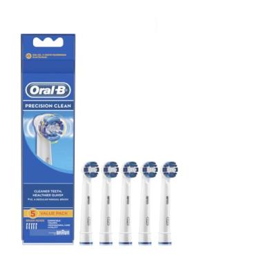 Imagem de Oral-B Pacote Com 5 Cabeças Para Escovas De Dentes Elétricas Precision Clean, Adequadas Todas As Rotativas