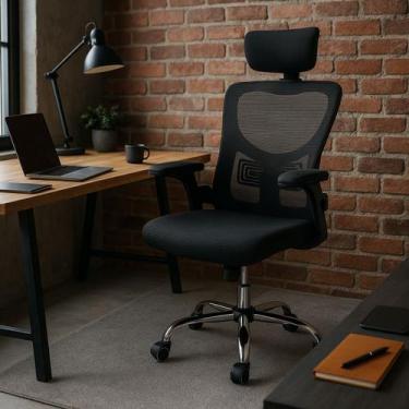 Imagem de Cadeira De Escritorio Ergonomica Giratoria Tela Mesh Office - Acadeira