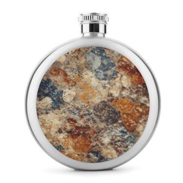 Imagem de Cantil de aço inoxidável, impressão abstrata de granito clássico, cantil, garrafa de viagem, portátil, garrafa de metal