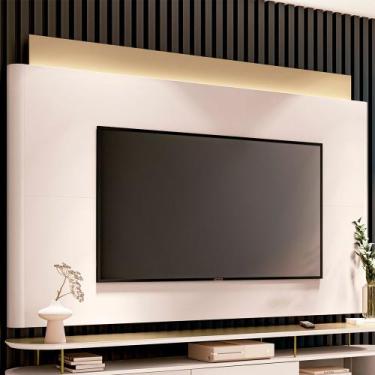 Imagem de Painel Decorativo Majestade c/LED para TV até 85 Polegadas Off White/C