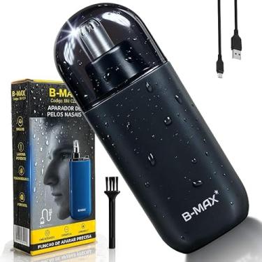 Imagem de Aparador de Pelos Nasais e Orelhas Recarregável Masculino 2 em 1 Motor 1300RPM Cabeça Rotativa 360 IPX5 USB Tipo C Compacto Silencioso