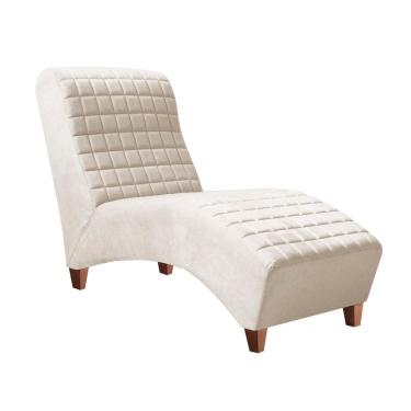 Imagem de Divã Longue Chaise Pés Madeira Freud Zari