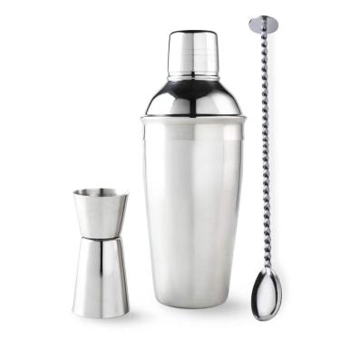 Imagem de Kit Coqueteleira 500ML Dosador e Colher Bailarina Up Home UD015