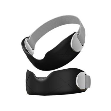 Imagem de KiBcsLic 2 peças patela joelho cinta estabilizador esportivo joelho suporte treino para corrida tênis vôlei levantamento de peso fitness, Preto