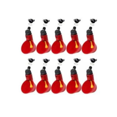 Imagem de 10 Bebedouro Automático Copinho Copo Bebedor Aves Frangos - Niple