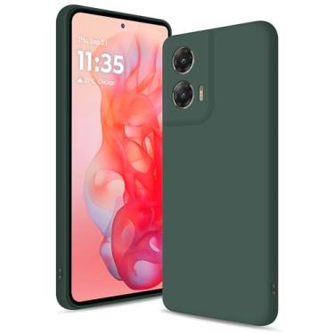 Imagem de Btstring Capa para Motorola Moto G Stylus 5G 2024, capa de silicone macio com proteção de câmera atualizada, capa fina à prova de choque com forro de microfibra antiarranhões, verde