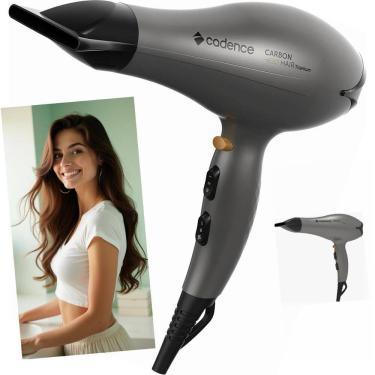 Imagem de Secador Cabelos Cadence Carbon Hair 1900W Motor AC 3 Temperaturas 2 Velocidades Cabo 1,90m