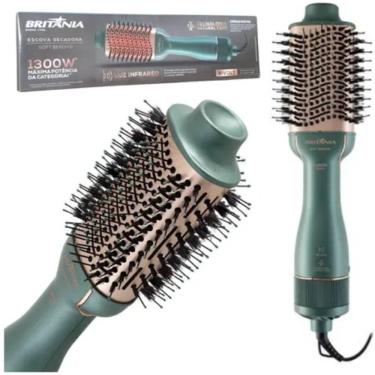Imagem de Escova Secadora Britania 3X1 Bivolt 1300W tourmaline íons Green
