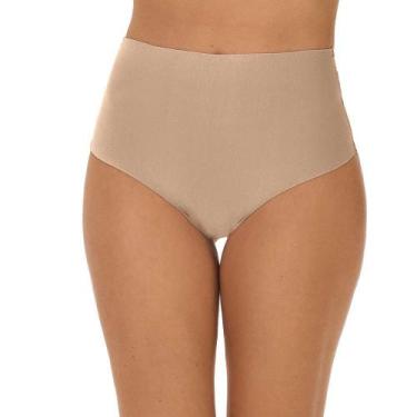 Imagem de Calcinha Tanga Alta Nude Cotton Bege Zee Rucci, G