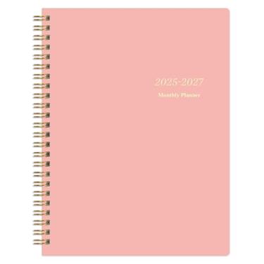 Imagem de Agenda mensal 2025-2027, julho de 2025 a junho de 2027, calendário de 2 anos 2025-2027, agenda mensal de 19 x 25 cm, calendário de 24 meses com lista de metas, rastreador de hábitos adequado para