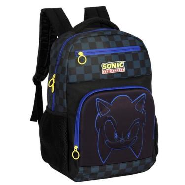 Imagem de Mochila Escolar Juvenil Menino Moderno Game Sonic - Maxlog