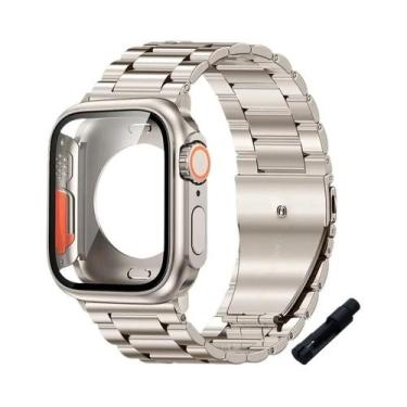 Imagem de Pulseira De Aço Inoxidável Para Apple Watch 45mm 41mm 40mm 44mm Bracel