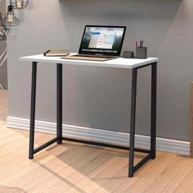 Imagem de Mesa para Computador Escrivaninha Dobrável Escritório Home Office Estu