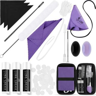 Imagem de Acessórios para limpeza de flautas Vesici, kit de limpeza de flauta de