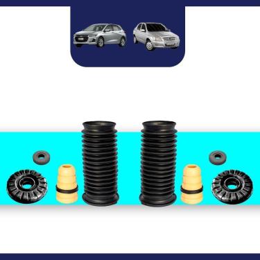 Imagem de Par Kit Amortecedor Batente Dianteiro Gm Prisma Onix 12 A 16