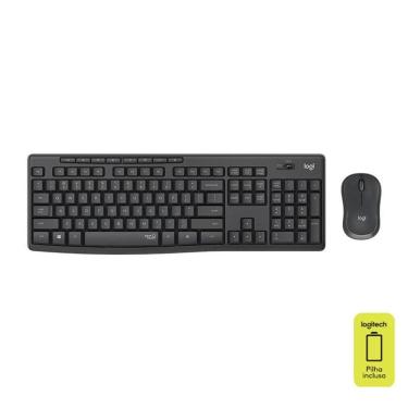 Imagem de Teclado e mouse sem fio Silent Wireless MK295 Logitech