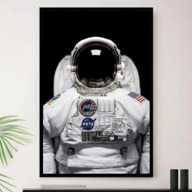Imagem de Genérico, Quadro Astronauta Americano Lua Decorativo A3 35x45cm