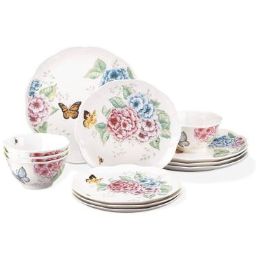 Imagem de Aparelho de Jantar, Elegância e Sofisticação para Sua Mesa com 12 Peças, Formato Redondo Ondulado e Material de Porcelana, LENOX 849407