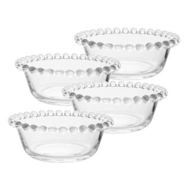 Imagem de Coleção Pearl - 4 Bowls Redondos (12 cm) M Cristal - Wolff, Cristal