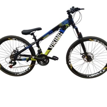 Imagem de Bicicleta 26 VikingX Tuff25 24v Indexada Suspensão 80mm Freeride Disco Mecânico Pneu Slick 1.50-Unissex