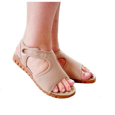 Imagem de Sandália Ortopédica Uniflex ótimo para o conforto do dia dia, Bege, 40