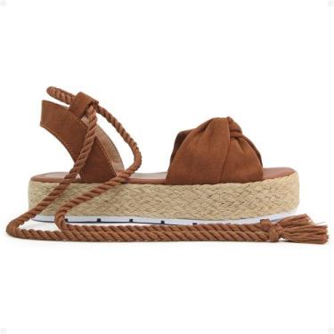 Imagem de Sandalia Feminina FlatForm de Amarrar Corda Original Plataforma Samdar