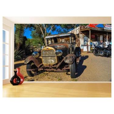 Imagem de Papel De Parede 3D Carro Antigo Hot Rod Custom 3,5M Cxr77 - Você Decor