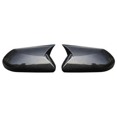 Imagem de Capa de espelho retrovisor de carro para Camry 2018 2019 2020 2021 2022 capa de espelho retrovisor de porta lateral de carro fibra de carbono ABS