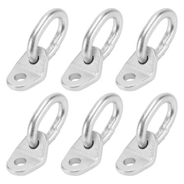 Imagem de MUKLEI Conjunto de 6 suportes de elevação 7100, suportes de elevação de motor com capacidade de 8.051 kg, barra de suporte do motor para lingas de elevação e niveladores de carga, prata