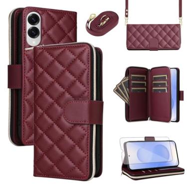 Imagem de Asuwish Capa de telefone para Galaxy S25 Edge XXFXKJK EUA vermelha