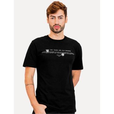 Imagem de Camiseta John John Masculina Regular New And Old Preta-Masculino