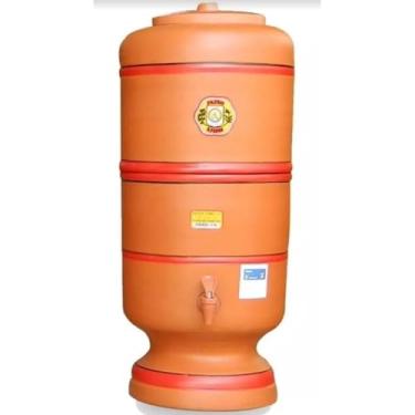 Imagem de Filtro De Barro 6 Litros (6 + 6) com 2 Boias e 2 Velas Tripla Ação. Total 12 Litros