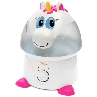Imagem de Umidificador Ultrassônico Crane Unicorn 1 Galão, Nebulização Fria, Desligamento Automático, Controle Touch, Unicórnio, 110V