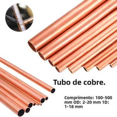 Imagem de Tubos De Cobre Vermelho 2-20mm ID 1mm-18mm Ferramentas De Corte De Par