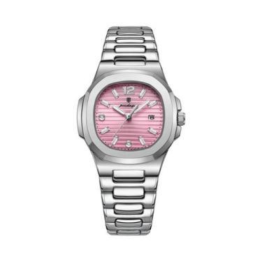 Imagem de Relógio De Pulso Feminino Elegante À Prova d'Água Com Data Luminosa, R