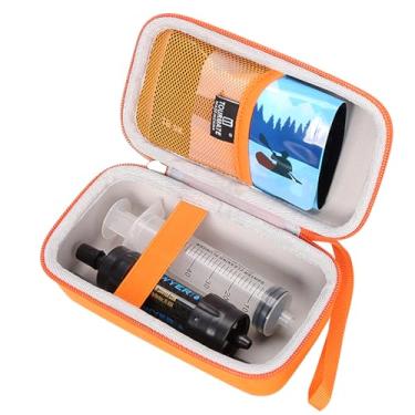 Imagem de Filtro de água para mini sistema de filtragem de água da Sawyer, transporte protetor para canudo, bolsa de apertar e outros acessórios (laranja)
