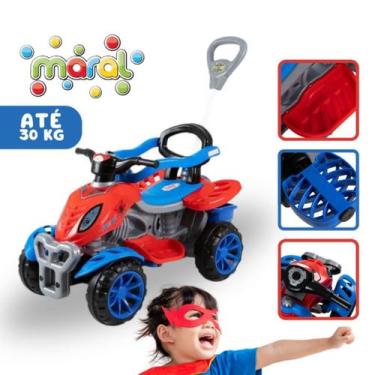 Imagem de Carrinho de Passeio Quadriciclo Infantil Motoquinha Spider - Maral, Sp