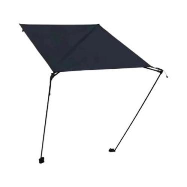 Imagem de Cadeira Dobrável De Praia Com Sombrinha Para Camping, Pesca E Lazer - 