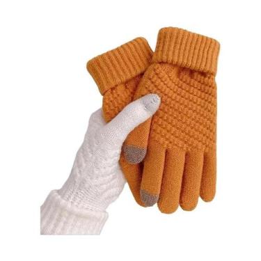 Imagem de Luvas de Ciclismo Femininas de Inverno - Quentes, com Tela Touchscreen