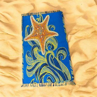 Imagem de Canga De Praia Piscina Lindas Estrela do Mar Grande Cor:AzulTamanho:Un