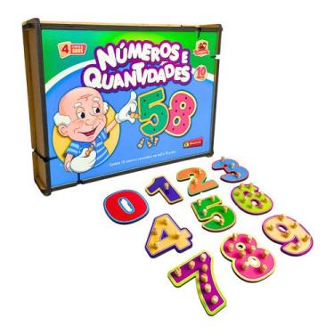 Imagem de Números e Quantidades Brinquedos Educativos Jogo Infantil Pedagógico M