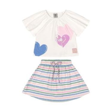 Imagem de Conjunto Blusa Saia Short Quimby-Feminino