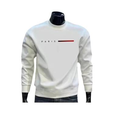 Imagem de Moletons Casuais Masculinos Com Estampa, Gola O, Para Esportes Ao Ar L