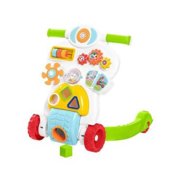 Imagem de Andador Infantil 2 em 1 Didático Bebê Piloto Tateti, Branco e Verde, B