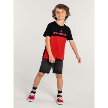 Imagem de Camiseta Unissex Flamengo em malha Infantil Brandili - 719030003-Unissex