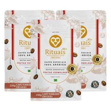 Imagem de 3x Café Torrado em Grãos Rituais 3 Corações Frutas Vermelhas 250g -, F