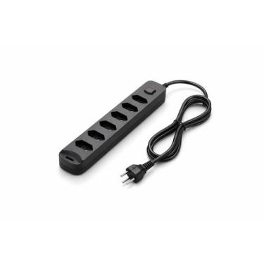 Imagem de Filtro De Linha 6 Tomadas Bivolt 10a Fusível 1m Régua Tomada Extensão 