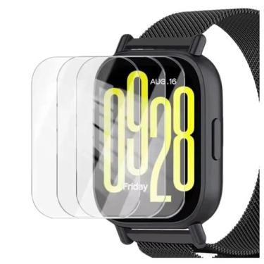 Imagem de 3x Peliculas De Vidro Para Smartwatch Redmi Watch 5 active - Genérica